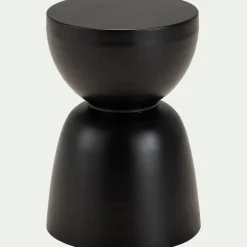 Table De Chevet|Bout De Canapé*alinea Bout de canapé en aluminium - D30xH45cm Noir