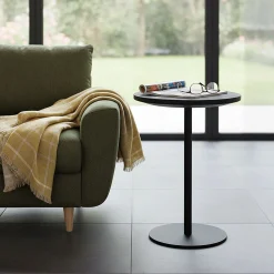 Table De Chevet|Bout De Canapé*alinea Bout de canapé en bois de manguier D35xH65cm - Noir