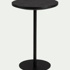 Table De Chevet|Bout De Canapé*alinea Bout de canapé en bois de manguier D35xH65cm - Noir