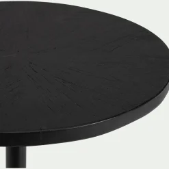 Table De Chevet|Bout De Canapé*alinea Bout de canapé en bois de manguier D35xH65cm - Noir