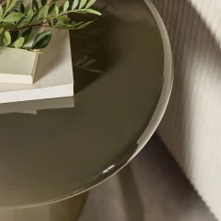 Table De Chevet|Bout De Canapé*alinea Bout de canapé en bois laqué D35xH45cm - Vert