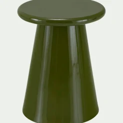 Table De Chevet|Bout De Canapé*alinea Bout de canapé en bois laqué D35xH45cm - Vert