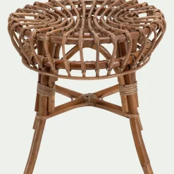 Bout De Canapé*alinea Bout de canapé en rotin D44xH41cm - Naturel