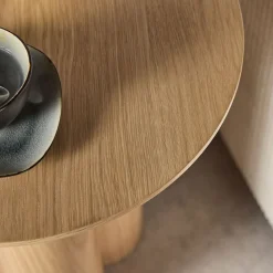 Table De Chevet|Bout De Canapé*alinea Bout de canapé rond en bois D45xH50cm - naturel Bois clair