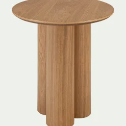 Table De Chevet|Bout De Canapé*alinea Bout de canapé rond en bois D45xH50cm - naturel Bois clair