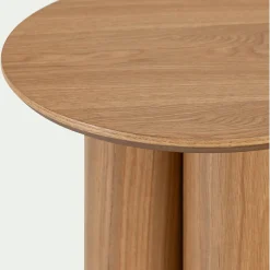 Table De Chevet|Bout De Canapé*alinea Bout de canapé rond en bois D45xH50cm - naturel Bois clair