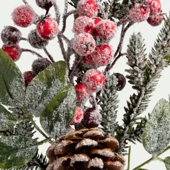 Plante Artificielle|Décoration De La Table De Noël*alinea Branchage de Noël artificiel de pin H50cm - Vert