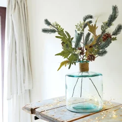 Vase Et Branchage De Noël*alinea Branchage de Noël artificiel de sapin et de baies H60cm - Vert