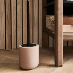 Accessoire Wc|Accessoire De Salle De Bain*alinea Brosse wc en grès - Rose