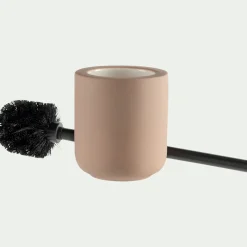 Accessoire Wc|Accessoire De Salle De Bain*alinea Brosse wc en grès - Rose