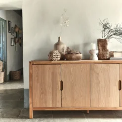 Buffet De Salle À Manger|Buffet*alinea Buffet 4 portes en chêne massif - Bois clair