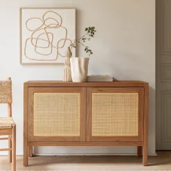 Buffet De Salle À Manger|Buffet*alinea Buffet 2 portes en teck recyclé - Bois clair