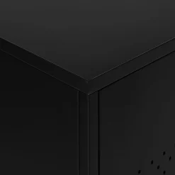 Buffet De Salle À Manger|Buffet*alinea Buffet 3 portes en tôle d'acier - Noir