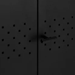 Buffet De Salle À Manger|Buffet*alinea Buffet 3 portes en tôle d'acier - Noir