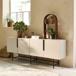 Buffet De Salle À Manger|Buffet*alinea Buffet bas 4 portes en bois - Beige