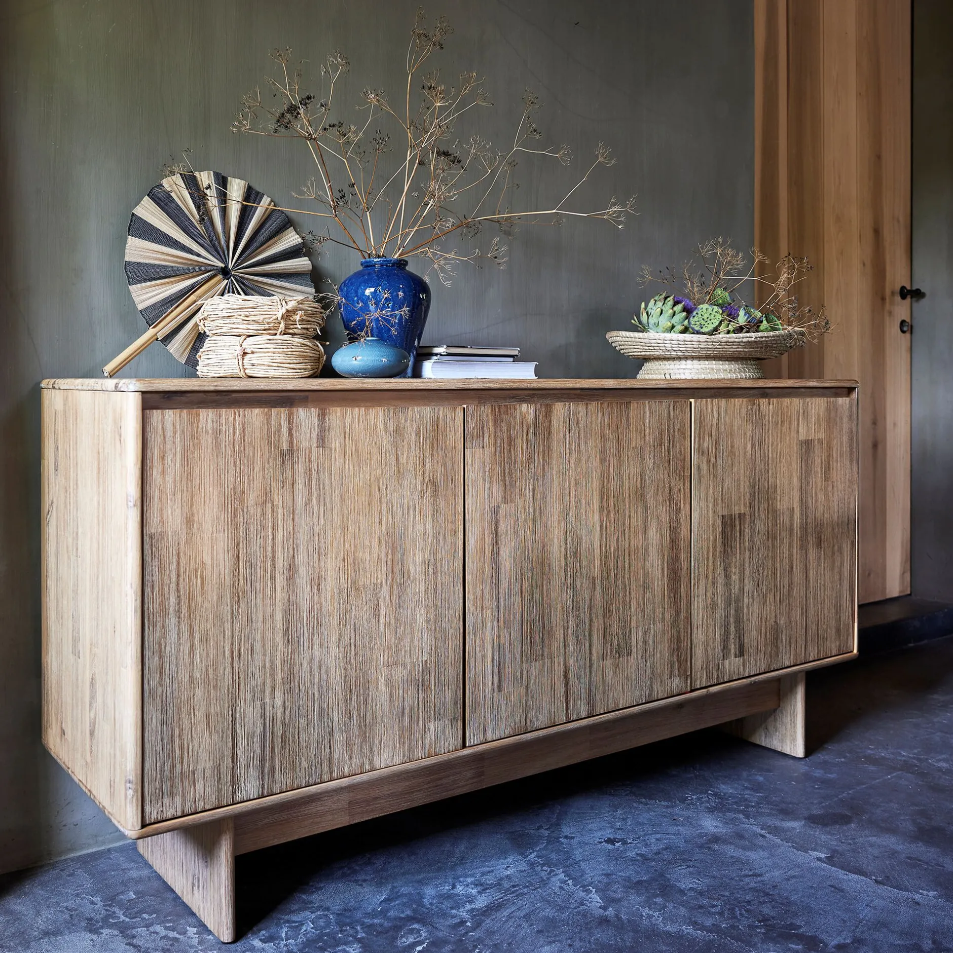 Buffet De Salle À Manger|Buffet*alinea Buffet bas en bois 3 portes - naturel Bois clair