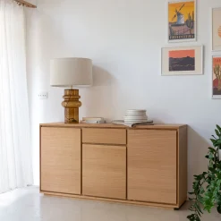 Buffet De Salle À Manger|Buffet*alinea Buffet bas en bois 3 portes 1 tiroir - naturel Bois clair