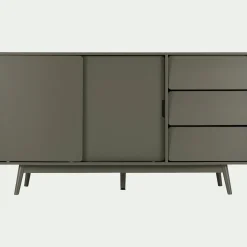 Buffet De Salle À Manger|Buffet*alinea Buffet rétro 3 tiroirs et 2 portes coulissantes - cèdre Vert