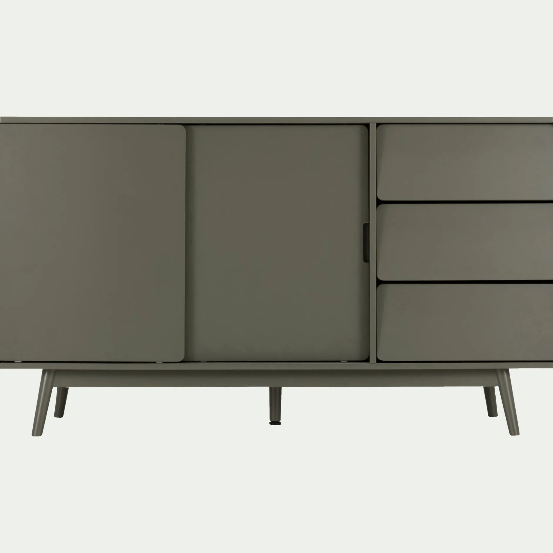 Buffet De Salle À Manger|Buffet*alinea Buffet rétro 3 tiroirs et 2 portes coulissantes - cèdre Vert