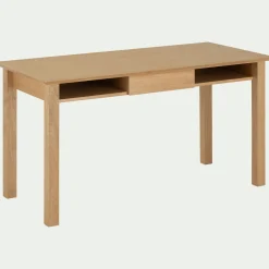 Bureau*alinea Bureau avec tiroir en bois L140cm - Bois clair