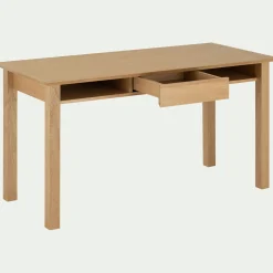 Bureau*alinea Bureau avec tiroir en bois L140cm - Bois clair