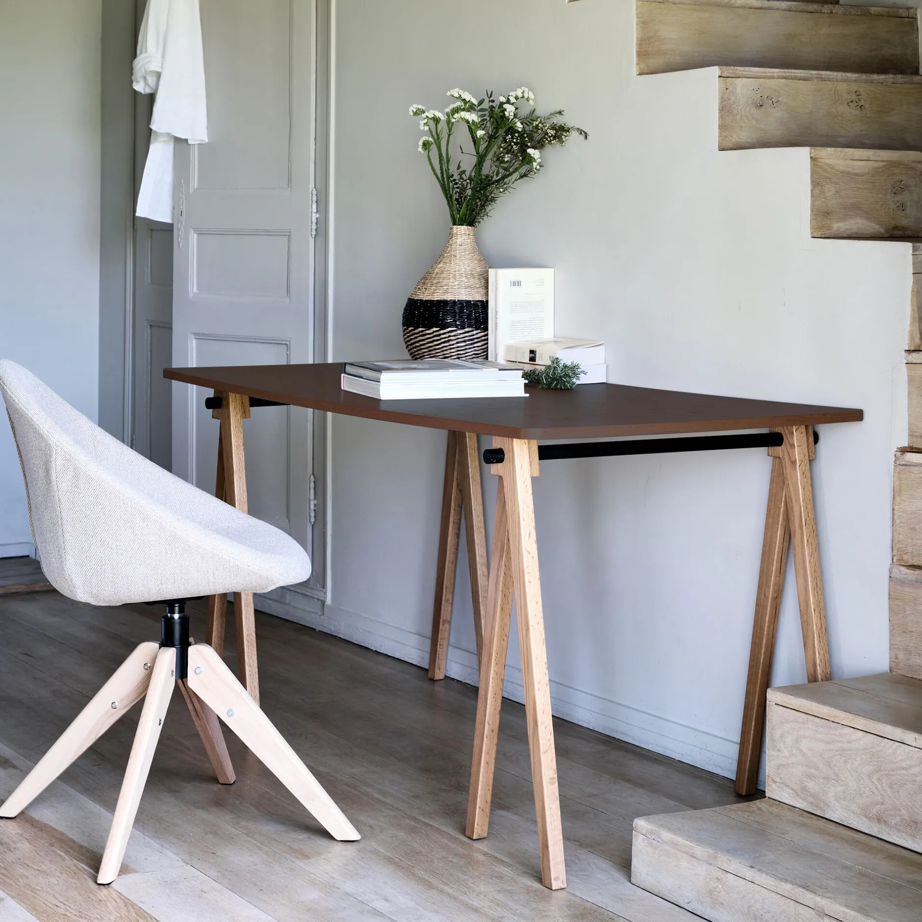 Bureau*alinea Bureau en bois - naturel Bois foncé