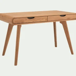 Bureau*alinea Bureau en bois avec 2 tiroirs L120cm - Bois clair
