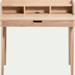 Bureau*alinea Bureau en chêne avec plateau relevable - Bois clair