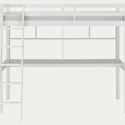 Bureau Enfant|Armoire Enfant*alinea Bureau enfant en pin avec étagère - Blanc