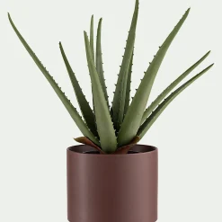 Pot De Fleur*alinea Cache-pot en céramique - brun rhassoul D14xH11cm Marron