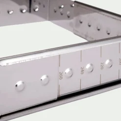 Emporte-Pièce Et Cercle À Pâtisserie|Moule À Gâteau*alinea Cadre à opéra réglable en inox L16cm à L28cm - Argenté