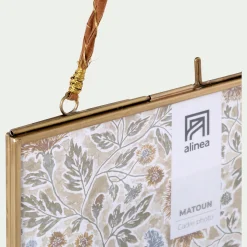 Cadre Photo*alinea Cadre carré en laiton 20x20cm - Doré