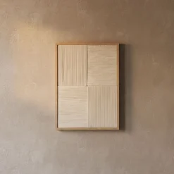 Toile, Tableau Et Affiche*alinea Cadre décoratif en corde tissée 45x60cm - Beige