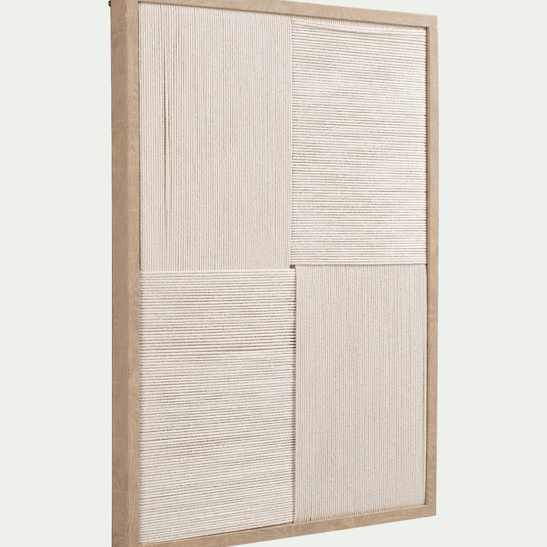 Toile, Tableau Et Affiche*alinea Cadre décoratif en corde tissée 45x60cm - Beige