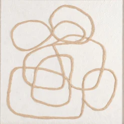 Toile, Tableau Et Affiche*alinea Cadre décoratif en papier travaillé motif contemporain 45x60cm - Beige