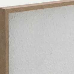 Toile, Tableau Et Affiche*alinea Cadre décoratif relief vague en papier de riz 60x80cm - Blanc