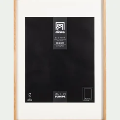 Cadre Photo*alinea Cadre en bois de chêne 50x70cm - Naturel