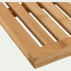 Tapis De Bain|Accessoire De Salle De Bain*alinea Caillebotis de douche en bambou 56x36cm - Naturel