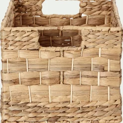 Accessoire De Salle De Bain|Panier*alinea Caisse de rangement en jacinthe d'eau H21xL35cm - Naturel