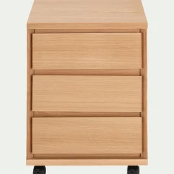 Bureau*alinea Caisson de bureau 3 tiroirs en bois - naturel Bois clair