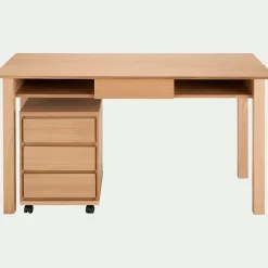 Bureau*alinea Caisson de bureau 3 tiroirs en bois - naturel Bois clair