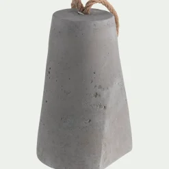 Décoration À Poser*alinea Cale porte en ciment H19cm - Gris