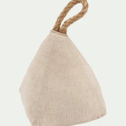 Décoration À Poser*alinea Cale-porte en sable et tissu - naturel H22cm Beige