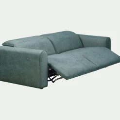 Canapé 3 Places|Canapé Relaxation*alinea Canapé 3 places 2 relax droit en tissu - Bleu niolon