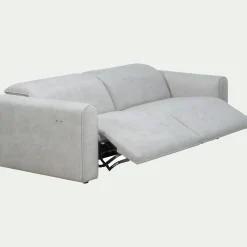 Canapé En Tissu|Canapé 3 Places*alinea Canapé 3 places 2 relax en tissu - borie Gris