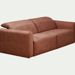 Canapé 3 Places|Canapé Relaxation*alinea Canapé 3 places 2 relax en tissu - brun rustrel Marron