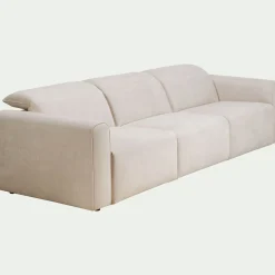 Canapé En Tissu|Canapé 5 Places*alinea Canapé 5 places 2 relax en tissu - roucas Beige