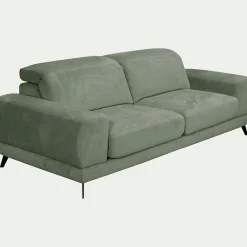 Canapé En Tissu|Canapé 4 Places*alinea Canapé 4 places avance recule en tissu doux - cèdre Vert