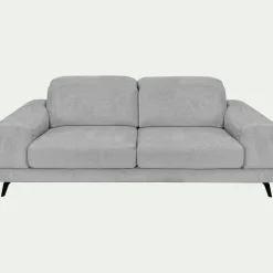 Canapé En Tissu|Canapé 3 Places*alinea Canapé 3 places avance recule en tissu doux - Gris