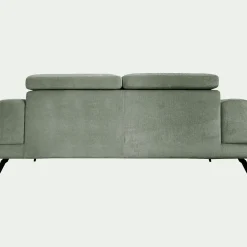 Canapé 3 Places|Canapé Droit*alinea Canapé 3 places avance recule en tissu doux - cèdre Vert